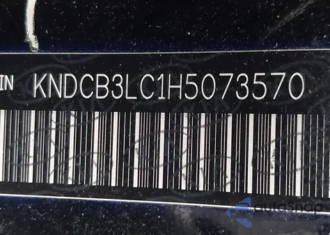 2017 Kia Niro Lx from USA, damaged, VIN KNDCB3LC1H5073570